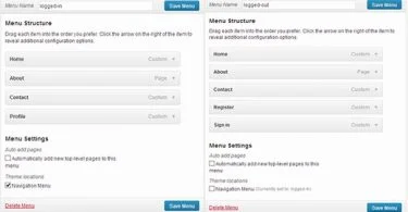 How to change menu after login in WordPress