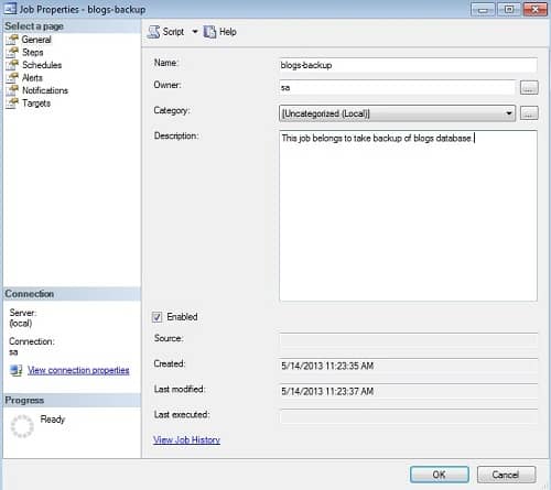 How to Create Job in SQL Server step by step