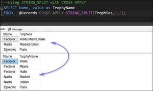 How to split comma delimited string sql