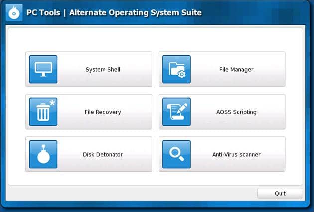 PC Tools Alternate Operating System Scanner