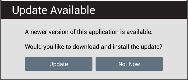 Android programmatically update apps when a new version is available