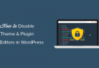 Disable Editor of WordPress – Theme and Plugin Editor