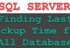 Find last date of database backup in SQL Server