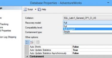 How to enable simple recovery model at SQL Server