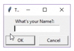 Creating User Input Dialog With Python GUI Programming