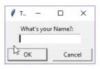 Creating User Input Dialog With Python GUI Programming