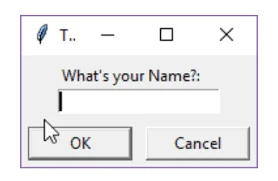 Creating User Input Dialog With Python GUI Programming