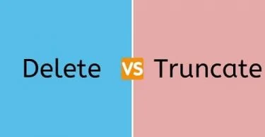 What is difference between TRUNCATE and DELETE in SQL?