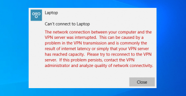 How to Fix VPN error 807