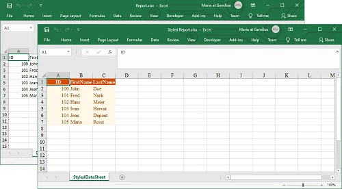 Export GridView to excel with advance feature