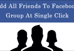 How to add all friends to Facebook group at once