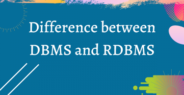 DBMS VS RDBMS