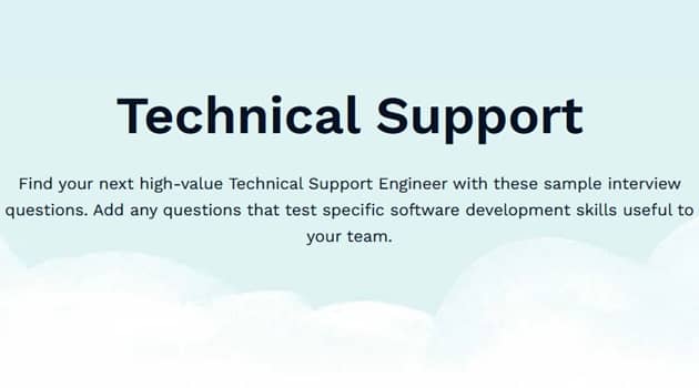 Technical Support Interview Questions