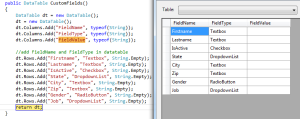 Create Dynamic Form in ASP.NET and Retrieve Input Values